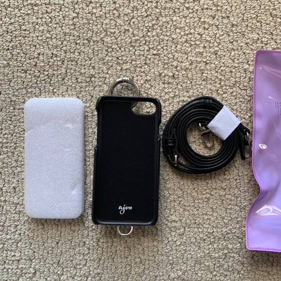 Black leather crossbody phonecase iphone 6/6s/7/8 - Picture 5 of 5